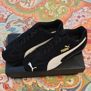 Puma Black and White Speedcat OG Shoes